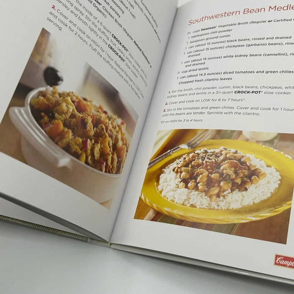 Crock-Pot Campbell's Slow Cooker Recipes Hardcover Cookbook 150+ Recipes Comfort